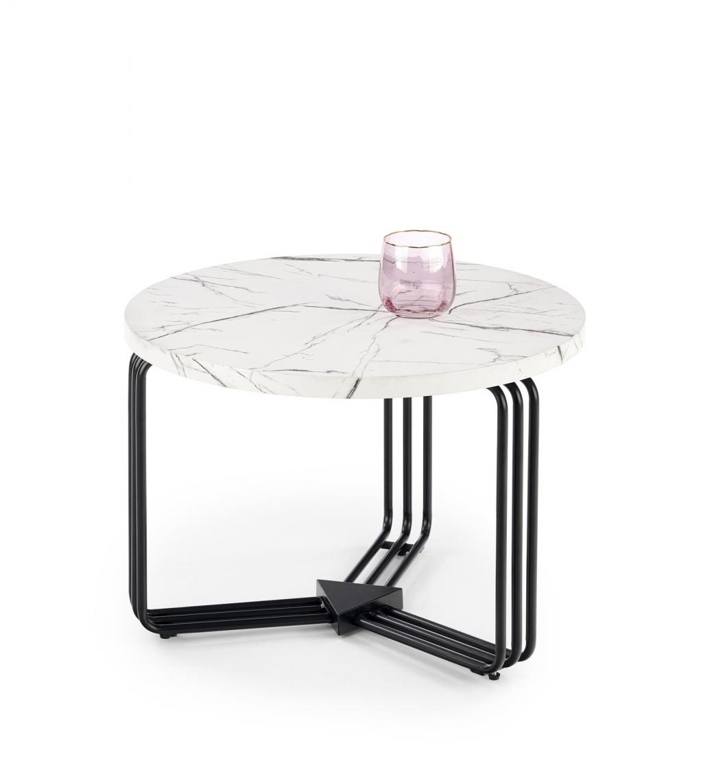 Konferenční stolek ANTICA-M bílý mramor