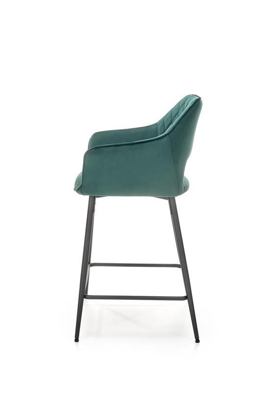 Barová židle H-107 tmavě zelená