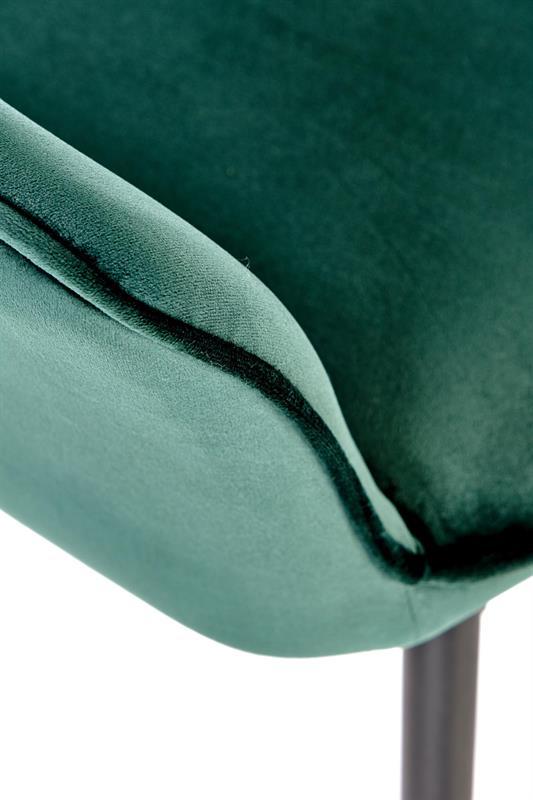 Barová židle H-107 tmavě zelená