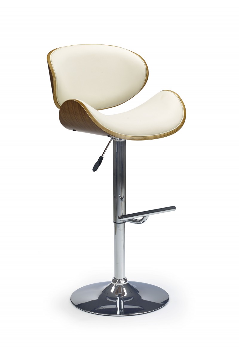 Barová židle Hoker H-44 ořech / krémová