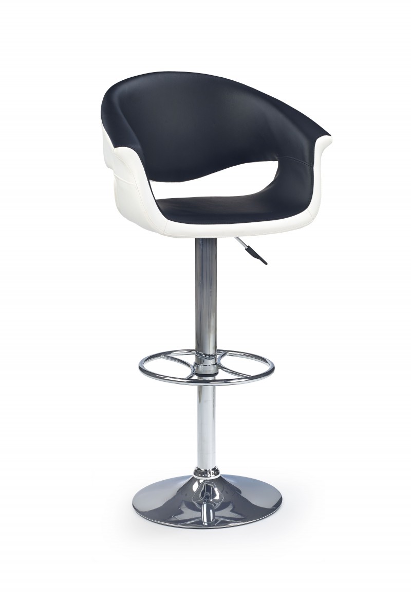 Barová židle Hoker H-46 černá/bílá