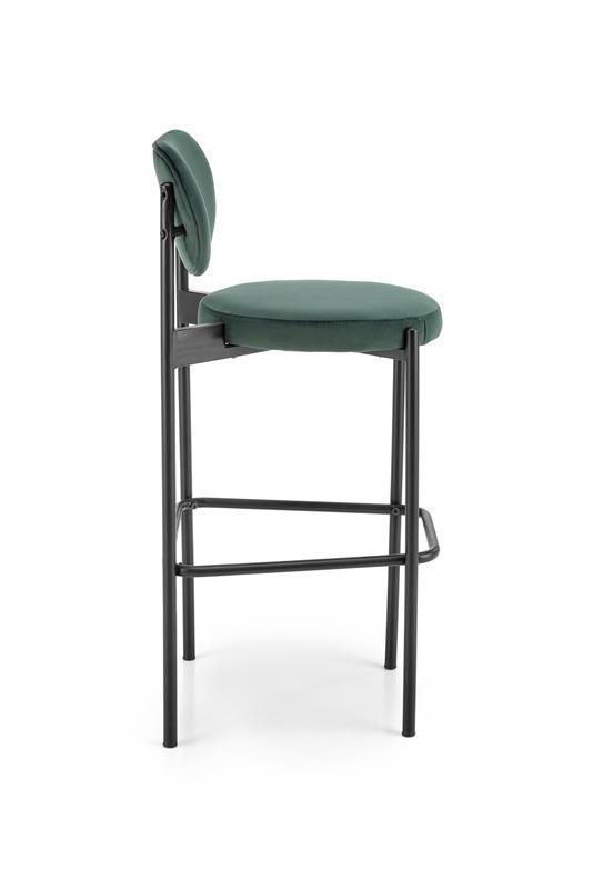 Barová židle H-108 tmavě zelená