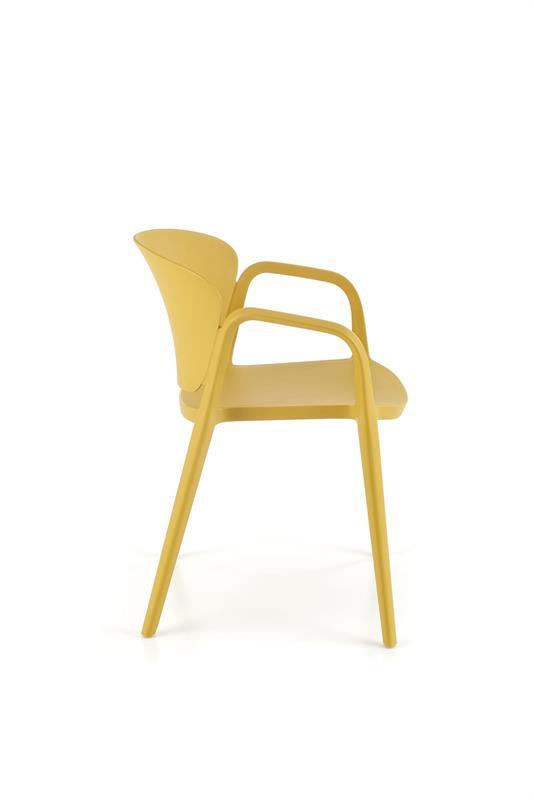 Jídelní židle K 491 (hořčicová)