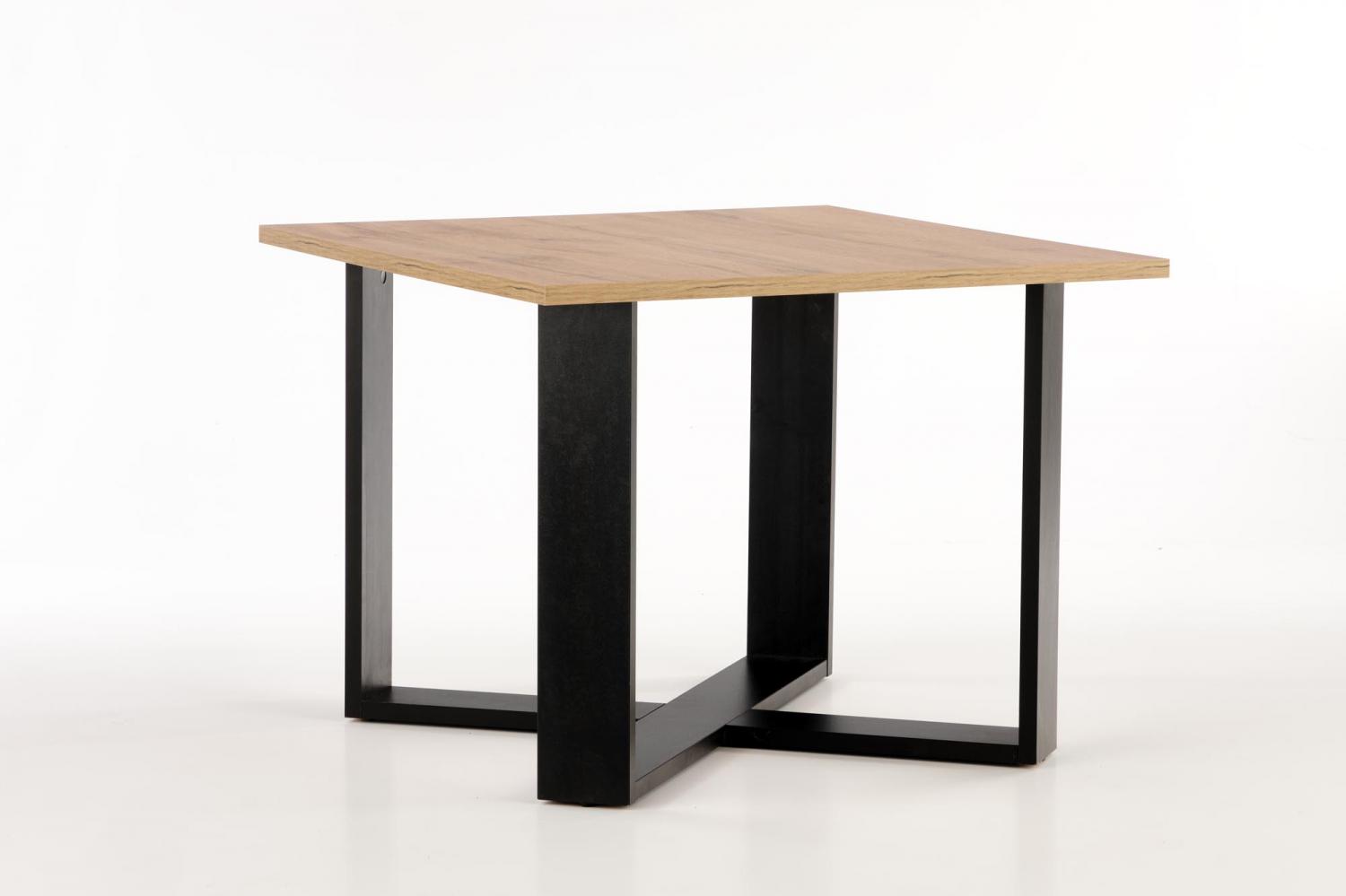 Konferenční stolek CROSS - dub wotan/černý