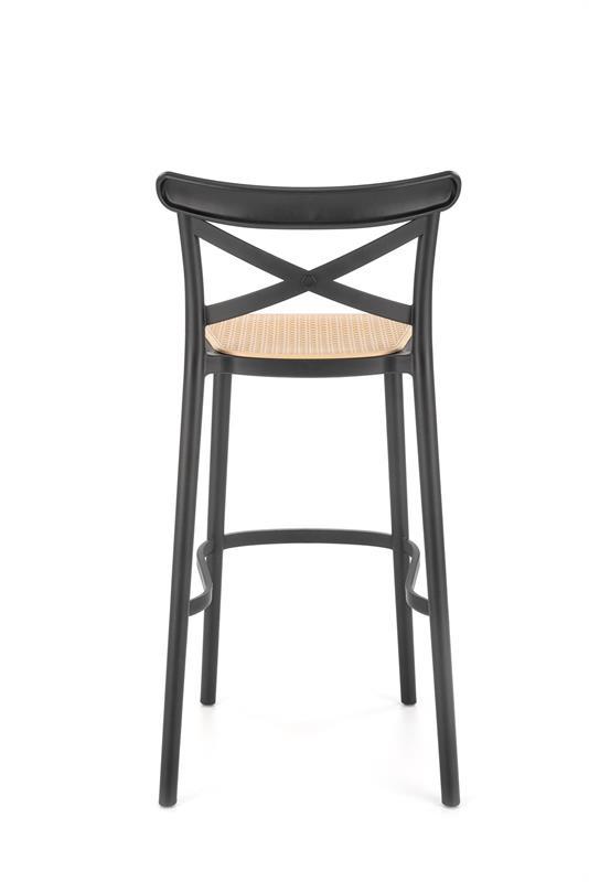 Barová židle H-111 černá/přírodní
