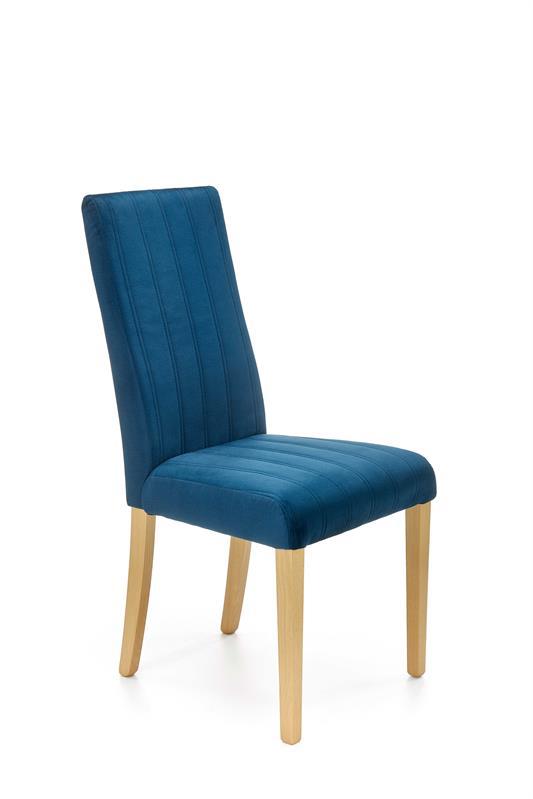 Jídelní židle DIEGO 3 (modrá/medový dub)