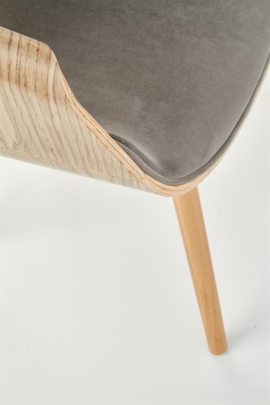 Jídelní židle K-396 světlý dub/šedá