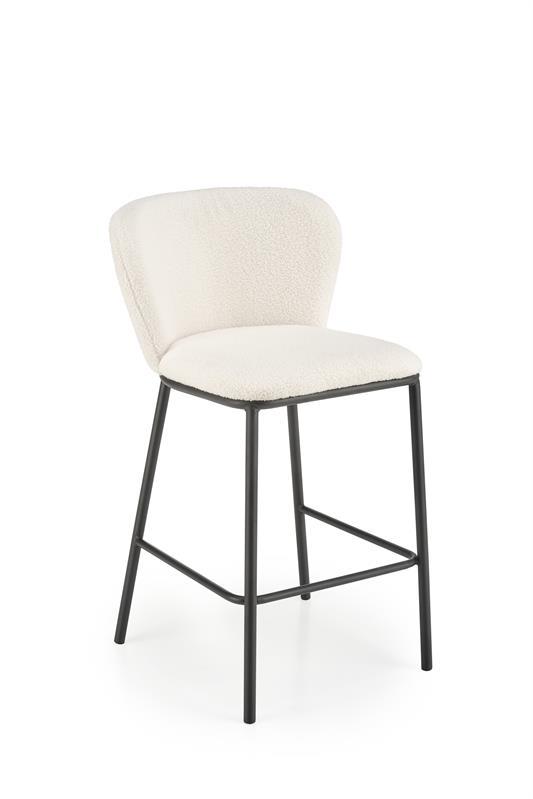 Barová židle H-119 krémová/černá