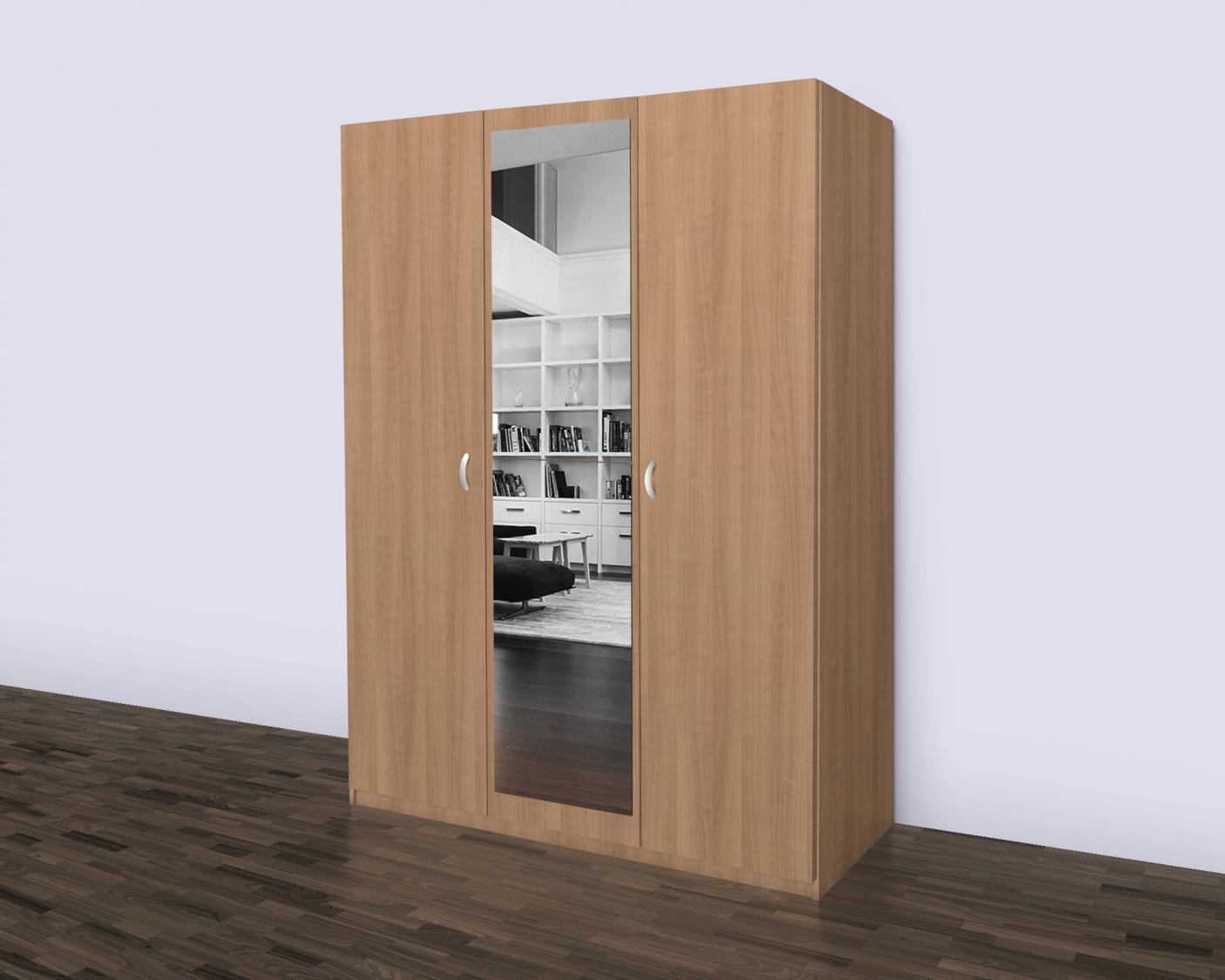 Kombinovaná skříň JASMÍNA 120-150 cm (se zrcadly)